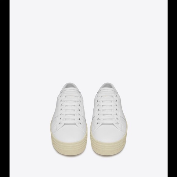 Saint Laurent white platform sneakers - Picture 2 of 5